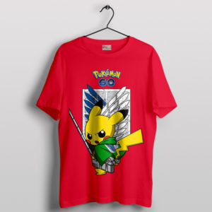 Pika-Titan Rampage AOT Pokemon T-Shirt