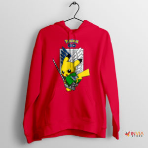 Pikachu Titan Clash AOT Style Hoodie