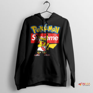 Pikachu's Adorable Fashion Flair Black Hoodie