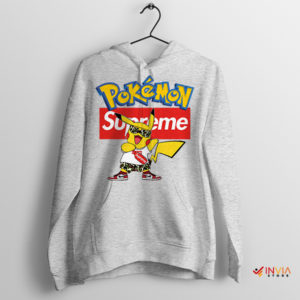 Pikachu's Adorable Fashion Flair Sport Grey Hoodie