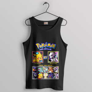 Pikachu's Fury vs. Mewtwo's Might Black Tank Top