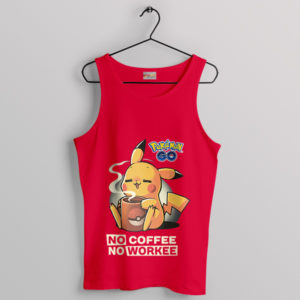 Pikachu's Morning Charge Coffee Tank Top