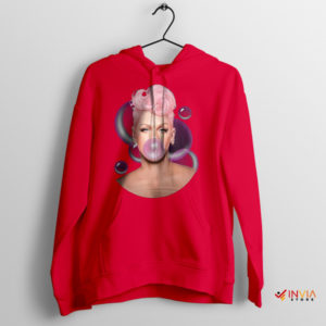 Pink Tour Merch Bubblegum Carnival Red Hoodie