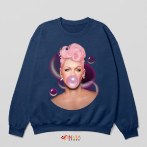 Pink with Bubblegum Tour Carnival Navy Sweatshirt