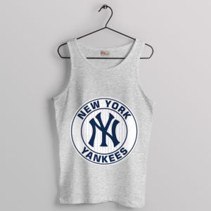 Pinstripe Passion Yankees Fan Art Sport Grey Tank Top