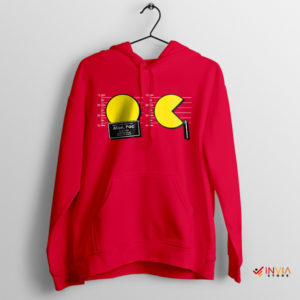 Pixel Bandit Pac-Man's Retro Mugshot Red Hoodie