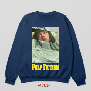 Pulp Saints Mia Wallace as Maria Navy Sweatshirt
