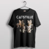 Purrfect Catstille Bastille Pop Band T-Shirt