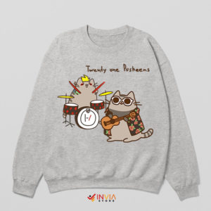 Purrfection Twenty One Pusheens Sport Grey Sweatshirt