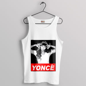 Queen Bey Elegance Yoncé Inspired White Tank Top