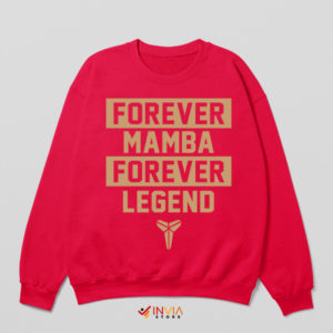 RIP Forever Mamba Legend Kobe Red Sweatshirt