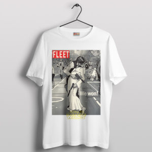 Rebel Romance Han Solo and Princess Leia White T-Shirt