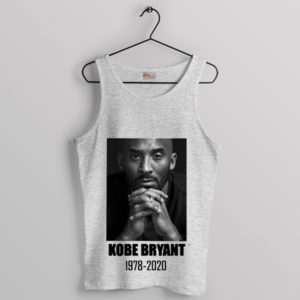 Rest in Power Kobe 78-20 Memorial Sport Grey Tank Top
