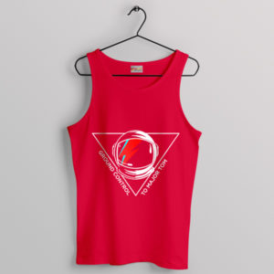 Retro Rebel Bowie Heroes Tribute Red Tank Top