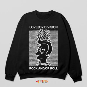 Reverend Lovejoy in Joy Division Art Black Sweatshirt