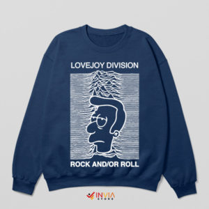 Reverend Lovejoy in Joy Division Art Navy Sweatshirt