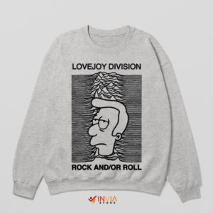 Reverend Lovejoy in Joy Division Art Sport Grey Sweatshirt