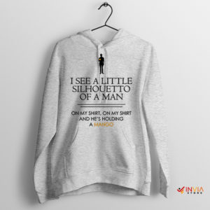Rhapsody Resonance Silhouetto Man Sport Grey Hoodie