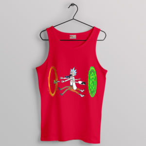 Rick and Morty's Intergalactic Oops Red Tank Top