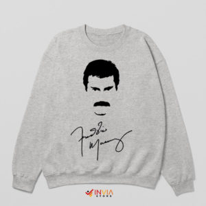 Rock Icon Tribute Freddie Signature Sport Grey Sweatshirt