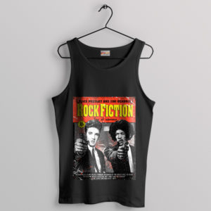 Rock Revolutionaries Elvis and Hendrix Black Tank Top