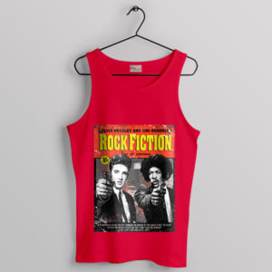 Rock Revolutionaries Elvis and Hendrix Red Tank Top