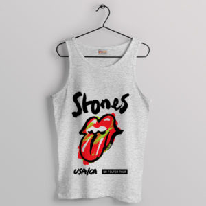 Rock 'n' Roll Tongue No Filter Tour Sport Grey Tank Top