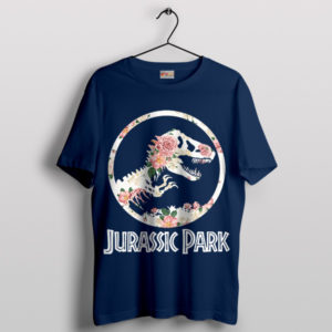 Roses of the Past Jurassic Park Navy T-Shirt