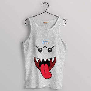 Royal Haunt Ghost King Boo Face Sport Grey Tank Top