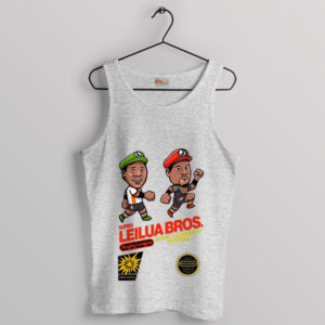 Rugby Royale Leilua Bros NES Game Sport Grey Tank Top