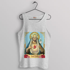 Sainted Strings Dolly Parton Art Sport Grey Tank Top