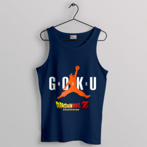 Saiyan Dunk Goku's Air Jordan Navy Tank Top