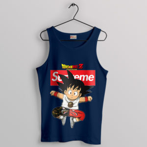 Saiyan Warrior Spirit Son Goku DBZ Navy Tank Top