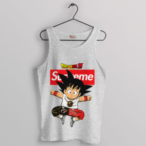 Saiyan Warrior Spirit Son Goku DBZ Sport Grey Tank Top