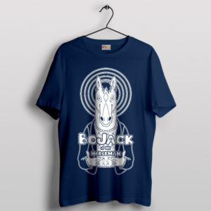 Sarcastic Stallion Style BoJack Horseman Navy T-Shirt