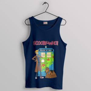 Scooby-Doo's Timey-Wimey TARDIS Navy Tank Top
