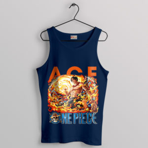 Searing Strike Ace's Fire Sword Navy Tank Top