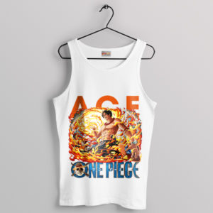 Searing Strike Ace's Fire Sword White Tank Top