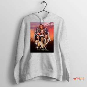 Sexy Lana Del Rey Retro Hollywood Sport Grey Hoodie