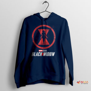 Signature Black Widow MCU Symbol Navy Hoodie