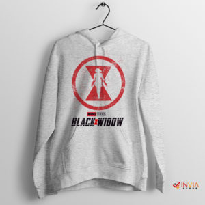 Signature Black Widow MCU Symbol Sport Grey Hoodie