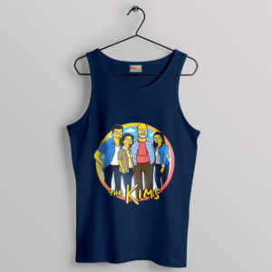 Simpsonized Family Kim's Convenience Navy Tank Top