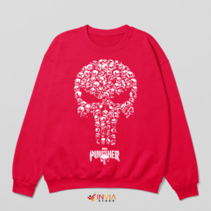 Skull Sentinel Marvel's Punisher Red Sweatshirt