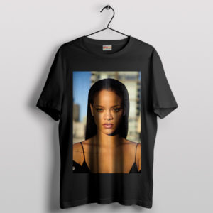 Slay in Style Rihanna's Fenty Face Black T-Shirt