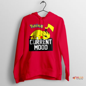 Sleep Mood Pikachu's Charge Red Hoodie