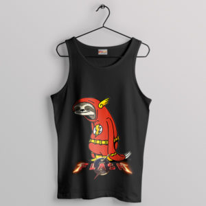 Sloth Speed Flash in Slow Motion Black Tank Top