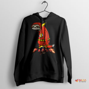 Sloth Speedster The Flash's Relaxing Black Hoodie