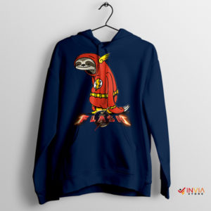 Sloth Speedster The Flash's Relaxing Navy Hoodie