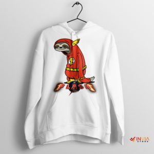 Sloth Speedster The Flash's Relaxing White Hoodie