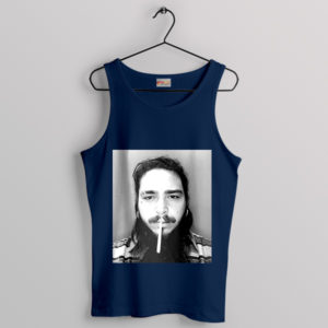 Smoke Signals Post Malone Navy Tank Top